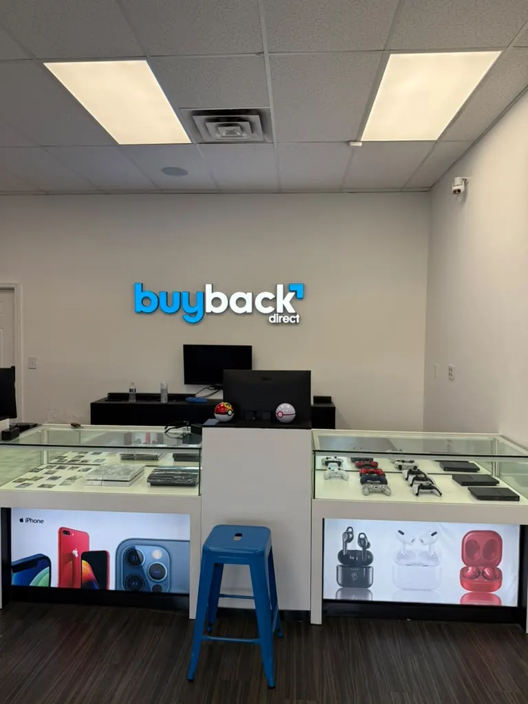 Display cases and the counter inside our Philadelphia store
